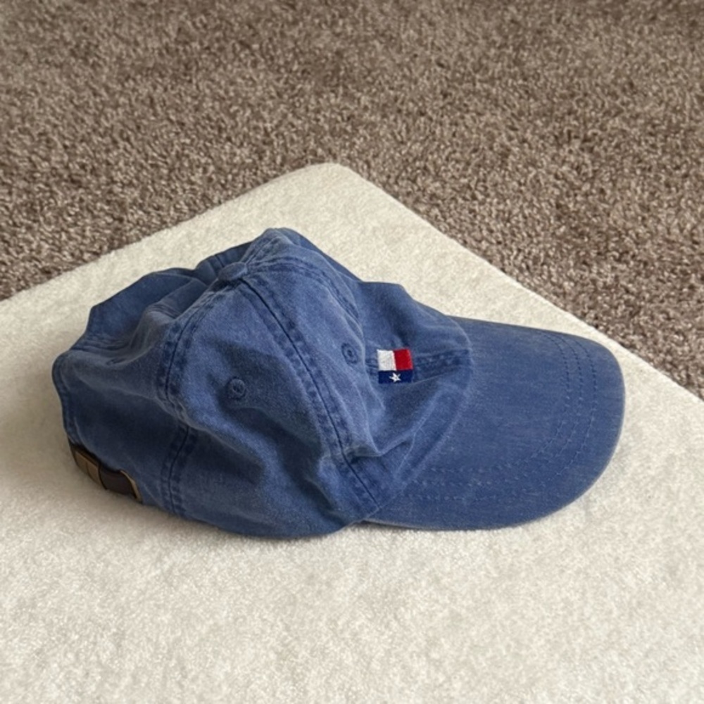 Texas Flag Embroidered Dad Hat Adams Blue Adjustable Strapback Baseball Cap - Picture 4 of 7